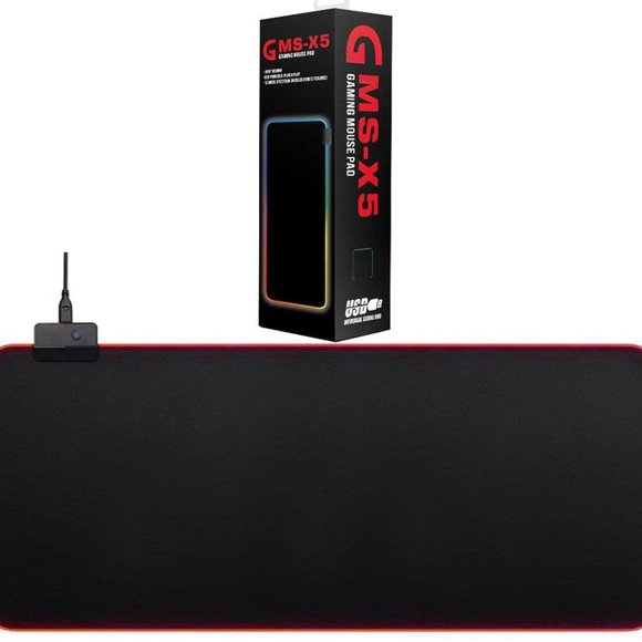 GMS-X5 800x300x4mm Colorful Symphony Glowing Mouse Pad Gaming Mouse Pad - Picture 1 of 5